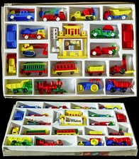 JEAN HÖFLER KOMPLETT SET BAUFAHRZEUGE FEUERWEHR BAGGER SET 60er SELTENE MODELLE