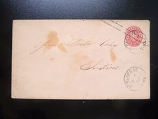 Preußen Ganzsache U26A 1864, SCHLOCHAU nach JASTROW - schönes Siegel