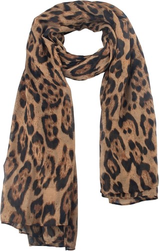 Damen schal mit - damen, leopard