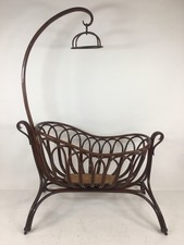 1 x seltene große Thonet Kinder Wiege Modellnummer Nr. 1 um 1900