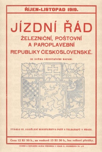 Kursbuch tschechien 1919 - tschechien,