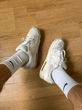 Gebrauchte weiße Nike Air Max 90 Essential, Gr. 45 | Guter Zustand ?