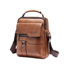 Schultertasche Leder