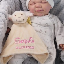 ❤️ Schmusetuch bestickt mit Namen ❤️ Schnuffeltuch ❤️ Kuscheltuch ❤️ GESCHENK  ❤