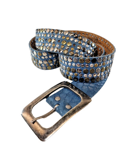 Damengürtel leder nieten - leder,