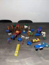 LEGO Duplo Bauernhof Traktor Katze Hund Pferd Schaf Stall Kinder Spielzeug Zaun