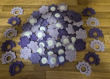 Tischdeko set häkelblumen - tischdeko, 50