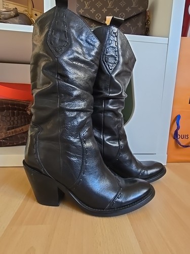 Stiefel leder wie neu - neu, 38