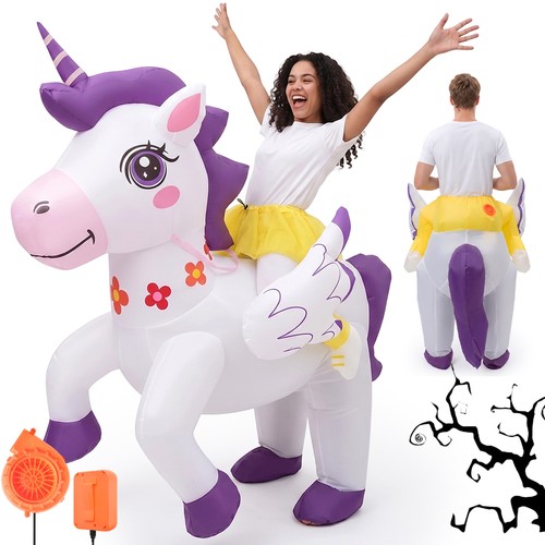 Aufblasbares einhorn kostüm - aufblasbares,