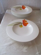 Villeroy & Boch Iceland Poppies  5 Stück  Suppenteller 24,5 cm