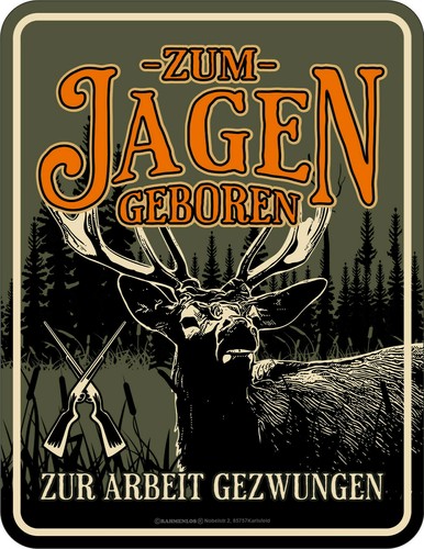 Witziges jäger schild zum - witziges, jäger-schild