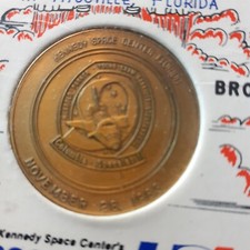 Bronzemedaille Raumfahrt 28.11.1983 STS9 Columbia  Bronze Dachbodenfund rar