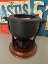 Original DIGSMED Fondue Set Gusseisen emailliert Made in Denmark