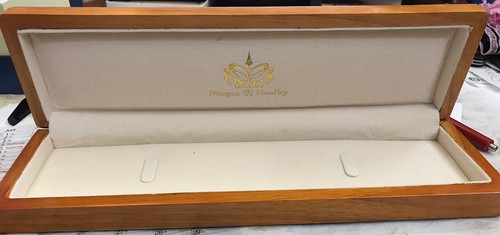 Holz uhrenbox mit - holz, logo