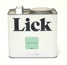 Lick Designerfarbe Grün 08 seidenmatt 2,5L - Wand & Decke, abwaschbar, langlebig