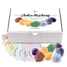 Wassersteine Geschenkset – Chakra-Mischung AA - Qualität Edelsteine | Rohsteine