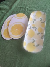 Servierplatte Zitronendesign