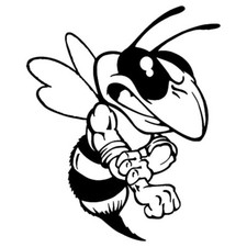 Böse Biene Wespe Hornisse Vespa Piaggio Aufkleber Sticker Decal 1 stck. 6 cm 