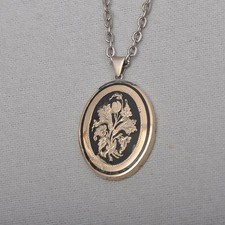 Ovaler biedermeier medaillon - ovaler,