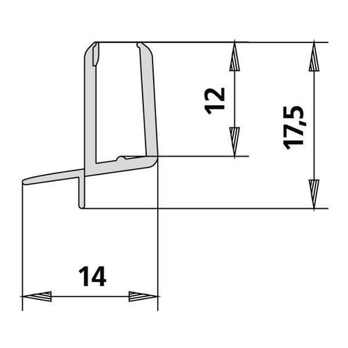 Kermi 4269 dichtleiste 4mm - 4269,