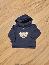 STEIFF Quietsche Pullover Kaputze Pulli GR. 68 dunkelblau