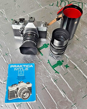 Praktica MTL 5 – Analogkamera DDR – mit 50 mm f/1.8 + 135 mm f/2.8 + Anleitung