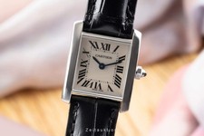 Cartier Tank Francaise 18K (0,750) Weissgold Damenuhr Ref. W50012S3 Klassiker