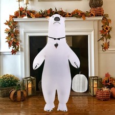Aufblasbares Eisbär Kostüm, Tierkostüm, Cosplay Requisiten Air Blow Anzug