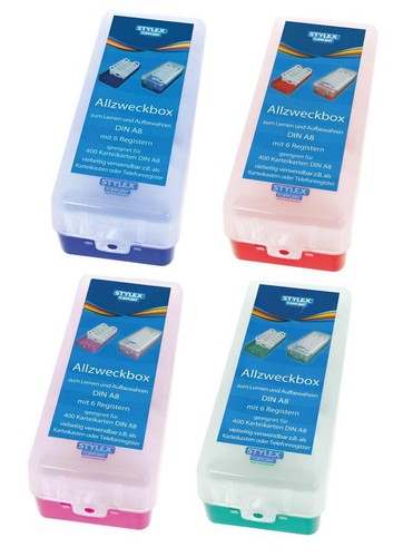 Lernbox karteikasten - 4x,