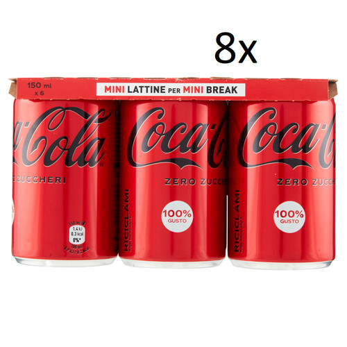 48x coca cola zero mini - 48x, coca-cola
