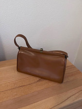 braune Damenhandtasche echt