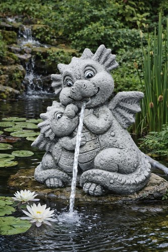 Wasserspeier drachenfigur - wasserspeier,