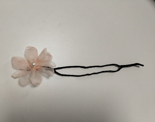 Damen haarnadel stoffblume mit - damen,