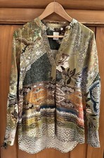 Damenbluse Stehkragen Bunt Gr