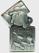 ZIPPO Bowling Surprise Strike Emblem / Platte Trick Zippo 0901500 Neu & OVP