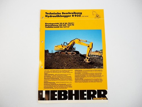 Prospekt liebherr r932 - prospekt,
