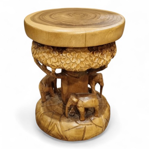 Holz beistelltisch elefant - beistelltisch,