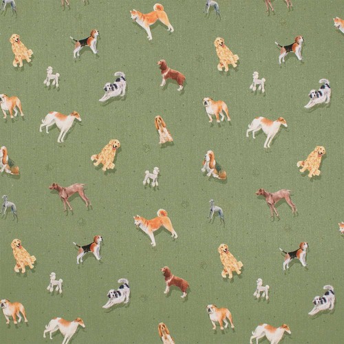 Baumwollstoff popeline hunde - baumwollstoff,