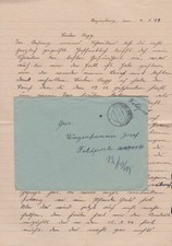 Uttendorf (Oberdonau) Text 6.1.1944 an Grenadier-Regiment 718 Witebsk Rußland