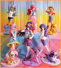My Little Pony Bishoujo Anime PVC Figure Set Rarity Twilight Sparkle Pinkie Pie