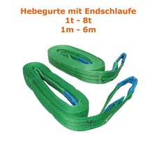 Hebegurt Hebeband Krangurt Rundschlinge Bergegurt Traggurte 1t - 8t Hebebänder