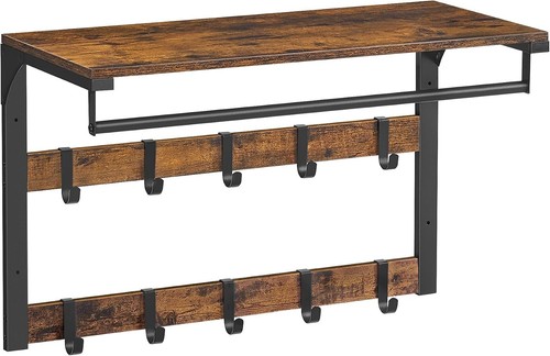 Vasagle wandgarderobe mit - wandgarderobe,,