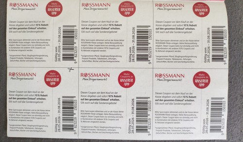 Rossmann coupons gutscheine - 6,