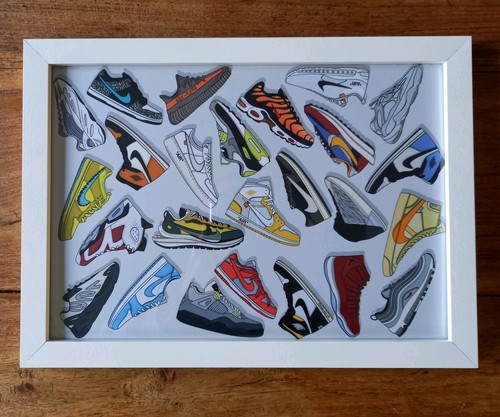 Gerahmte sneaker art - nike, air