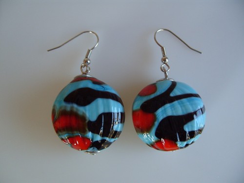 Murano glas ohrringe aus - glas,