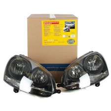 HELLA HALOGEN Scheinwerfer Set Upgrade schwarzes Design für VW GOLF 5 ab 05.2004