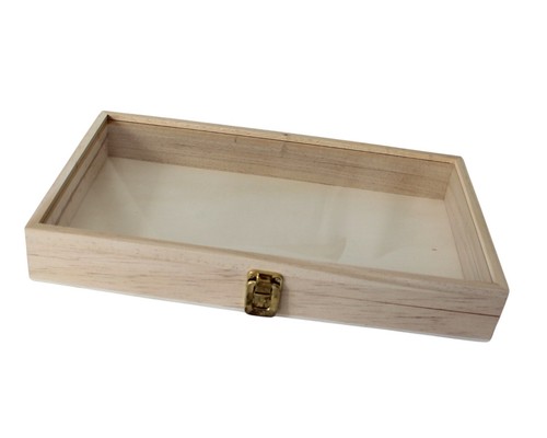 Vitrine für mineralien - mineralien, leer