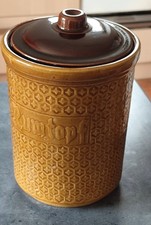 Rumtopf Früchtetopf 5l mit Deckel  Keramik braun glasiert Topzustand