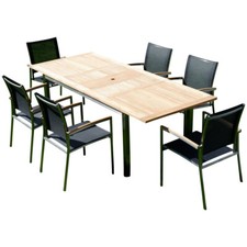 Gartengarnitur edelstahl teak - gartengarnitur,