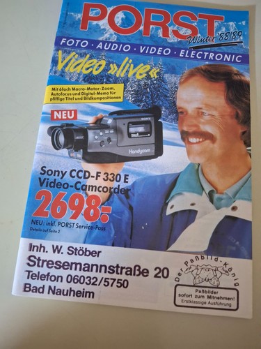 Foto porst katalog 1988 - porst, katalog,